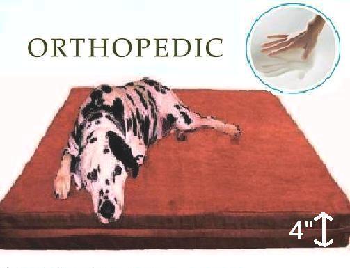DOG PET BED EXTRA LARGE 4" THICK MEMORY FOAM WATERPROOF