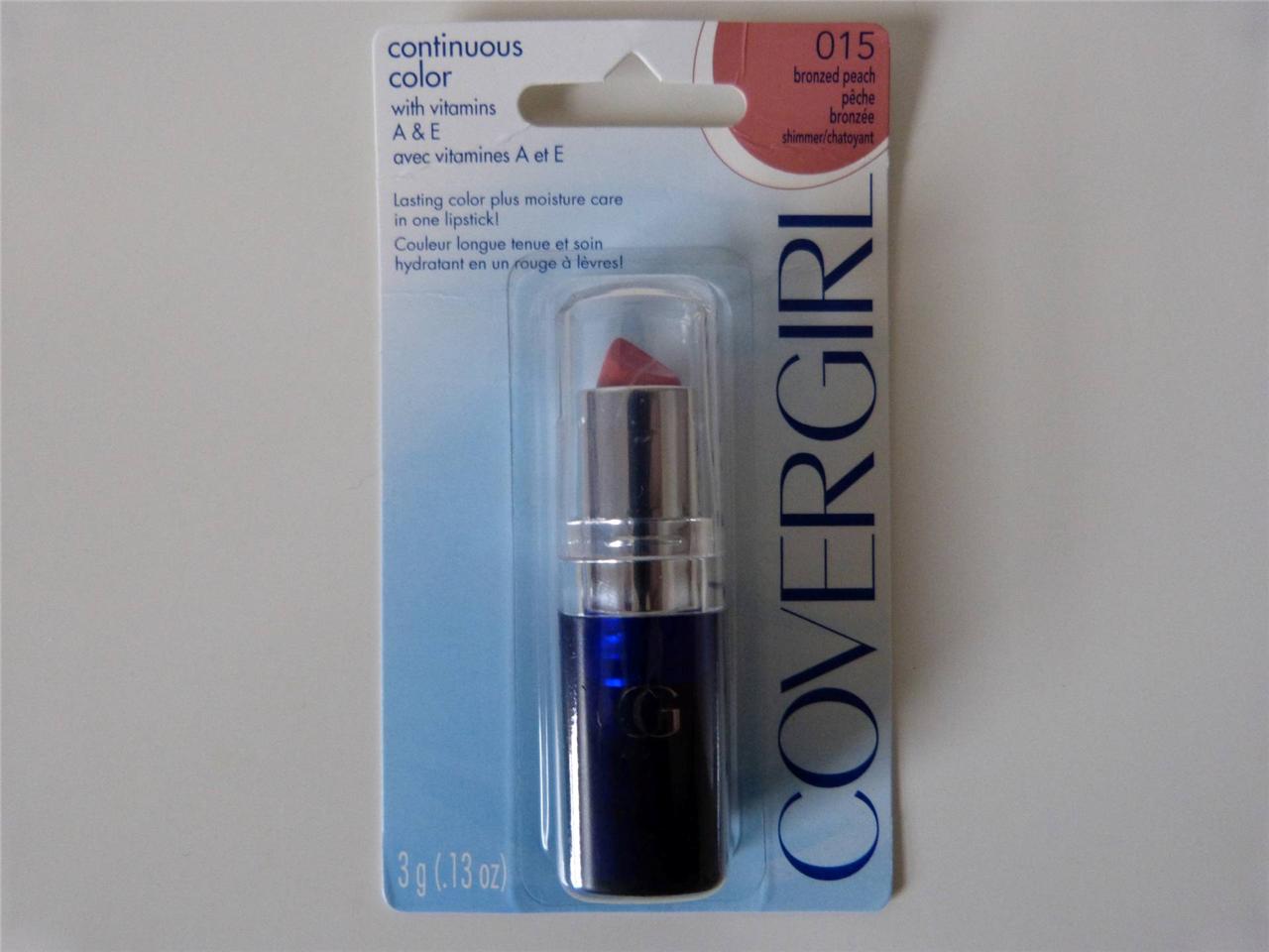 CoverGirl Continuous Color Lipsticks 3G Various Shades Carded eBay