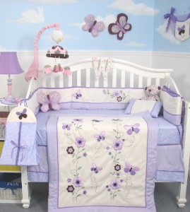 Baby Crib Bedding Butterfly on Boutique Lavender Butterfly Baby Crib Bedding Set 10pcs   Ebay