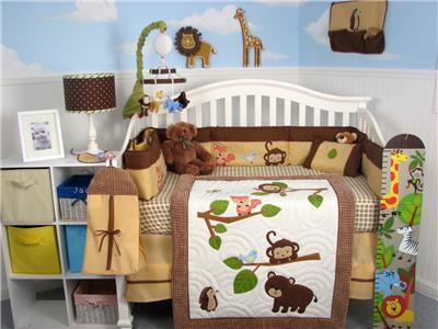 Boutique Baby Bedding on Boutique Forest Playground Baby Crib Bedding Set 10 Pcs Ebay