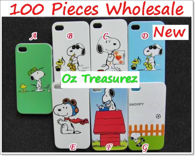 100-WHOLESALE-BULK-LOT-SNOOPY-IPHONE-COVER-HARD-CASE-DOG-CARTOON-4G-HOT-SELLING