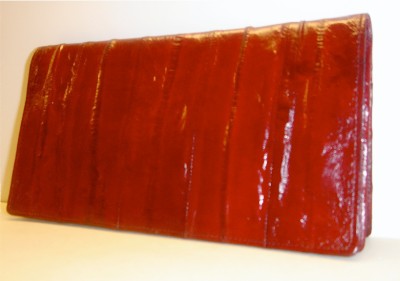* GENUINE EEL SKIN leather RED WALLET Clutch check BOOK - eBay (item 170337775947 end time Jun-03-09 20:53:53 PDT) : red clutch red wallet retro recycled vintage available for sale genuine eel skin