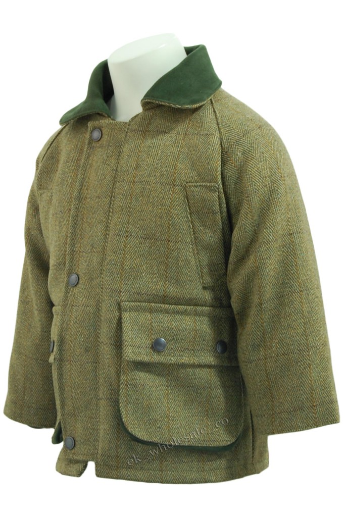 Boys girls childrens kids Derby Tweed Hunting Shooting fishing Jackets