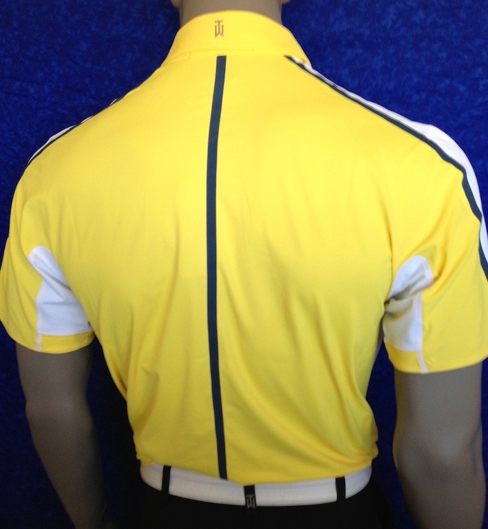 tiger woods yellow golf shirt