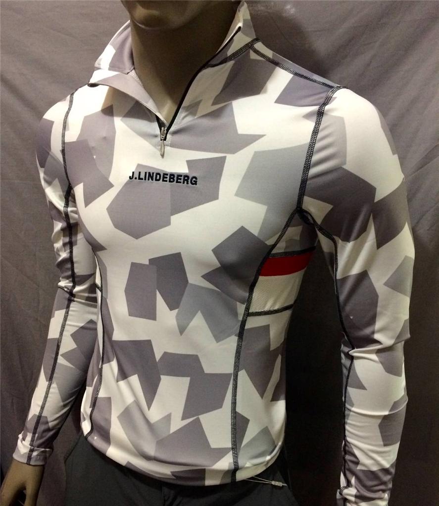 (JLCamo) M Fall 2014 Mens J. Lindeberg Alaska Base Top Grey Camo 180