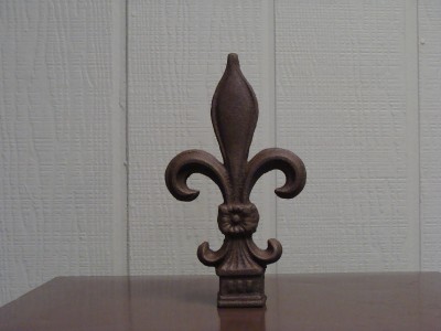 Fleur Wedding Decor on Cast Iron Fleur De Lis Fence Post Finial Cap Decor F021 Ebay