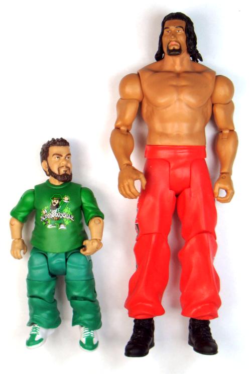 2x WWE Pack Wrestling The Great Khali Hornswoggle Action Figure Kids Child Toy