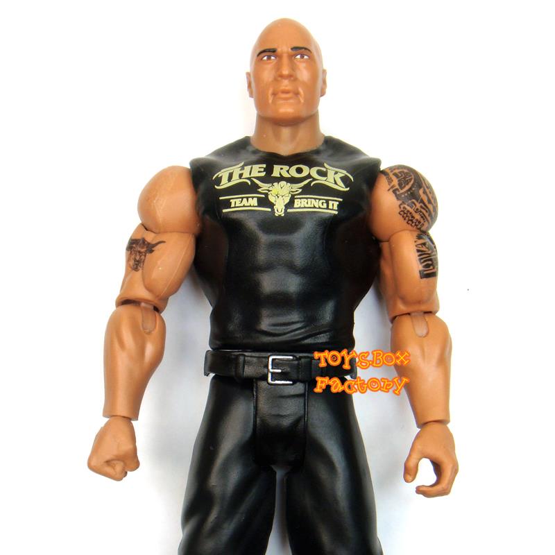 WWE " Team Bring It " The Rock w/ Microphone Wrestling Action Figure
