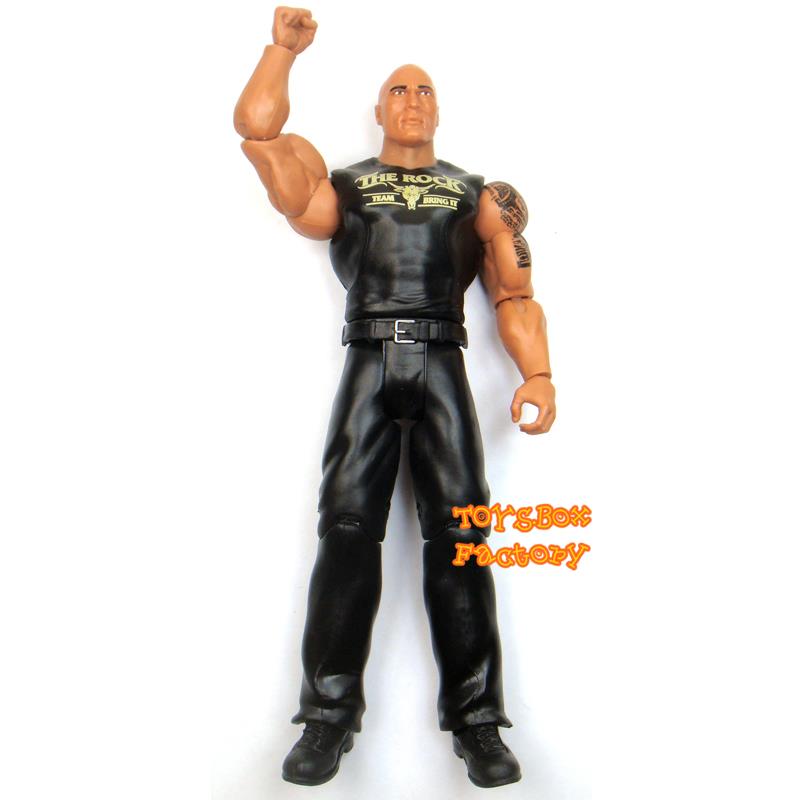 WWE " Team Bring It " The Rock w/ Microphone Wrestling Action Figure
