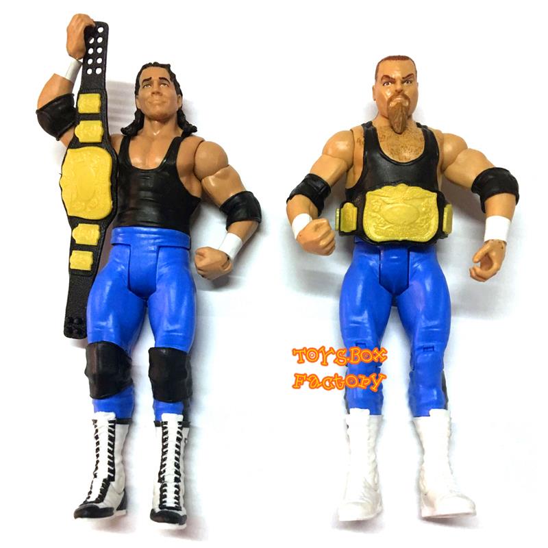 Battle Pack WWF WWE Hart Foundation Bret Hart Jim Neidhart Action