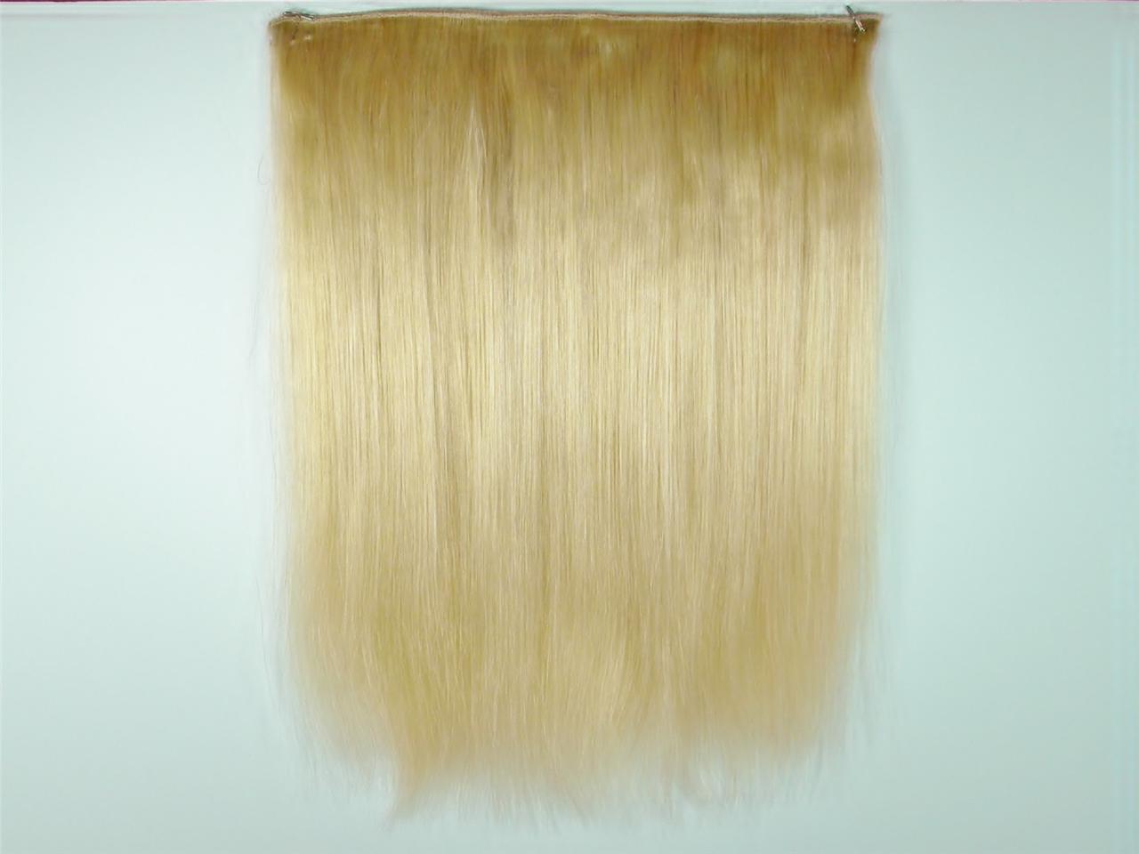 12" Angel HALO Hair Extensions EASY One Piece 100 GRAMS Human Hair