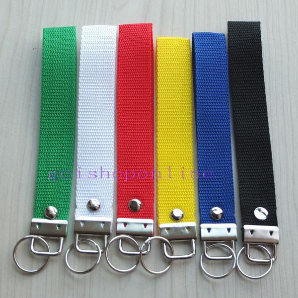 1 2 6 Key Fob Hardware wrist Wristlets For keychain Split ring Strap