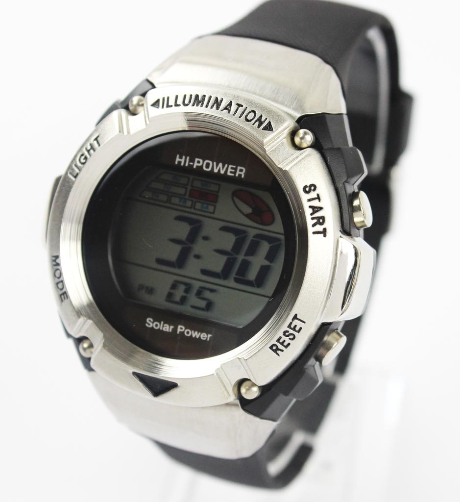 Men Solar Lithium Battery 3 ATM Water Resistant Swim Watch Date Clock E20312M | eBay