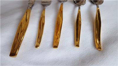 vintage japanese goldplated stainless steel flatware skinny redhead free xxx