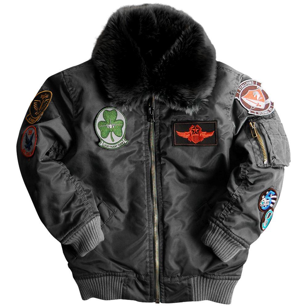 ALPHA INDUSTRIES KIDS MAVERICK FLIGHT JACKET COLOR COCOA, RUST, IRON BOYS eBay