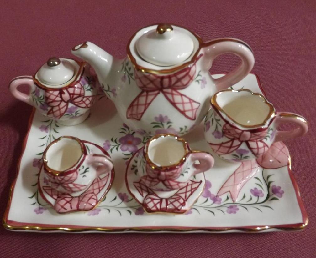 miniature tea sets ebay