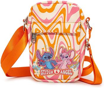★LOUNGEFLY★Stitch & Angel Crossbody Bag Loungefly Snow Angel Stitch Glitter Crossbody Bag – vRare