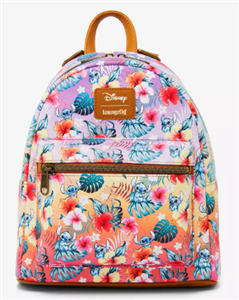 Disney Stitch Tropical Flowers Mini Backpack Loungefly | eBay display picture 2