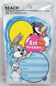 Baby Looney Tunes Birthday Invitations 8