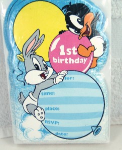 Baby Looney Tunes Birthday Invitations 5