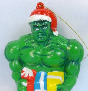 incredible hulk christmas ornament