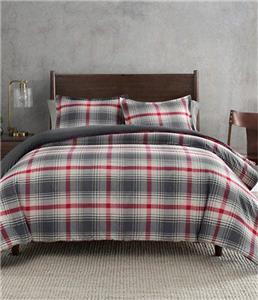 Details About Pendleton Ridgeway Red Black Plaid King Comforter Shams 3pc Set New