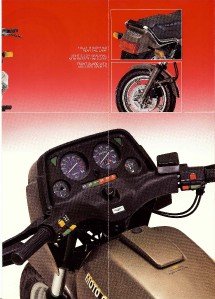 1985 Moto Guzzi V65TT original foldout brochure