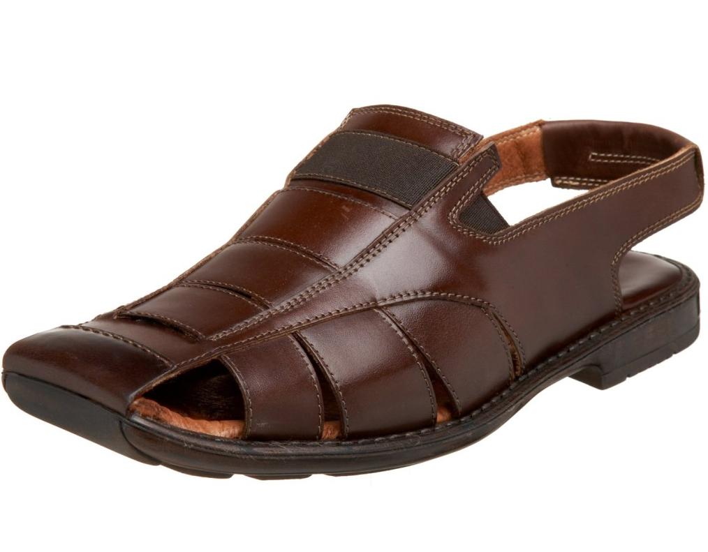 Bacco Bucci Max Italy Brown leather square toe sandals | eBay