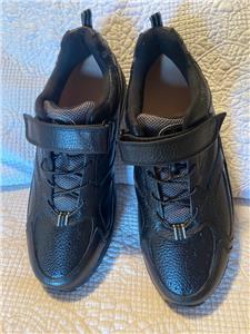 Dr. Comfort Black Leather Winner Shoes 5710 Size 14M  display picture 3
