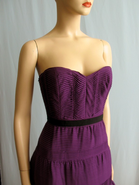 BCBGMAXAZRIA BCBG Max Azria Purple Strapless Dress Size Sz 8 NWT | eBay