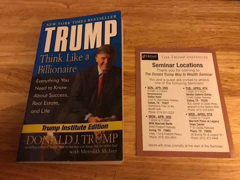 Donald Trump Think Like A Billionaire - Institute Ad Wealth
