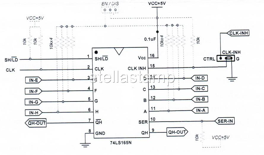 INBOARD - 8 Bit Parallel to Serial Shift Register 74165 | eBay