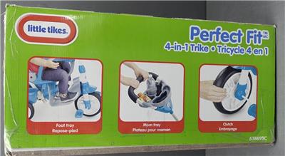 Little Tikes Perfect Fit 4-in-1 Teal Blue Trike Stroll Pedal Ride On Toy  New/Box | eBay