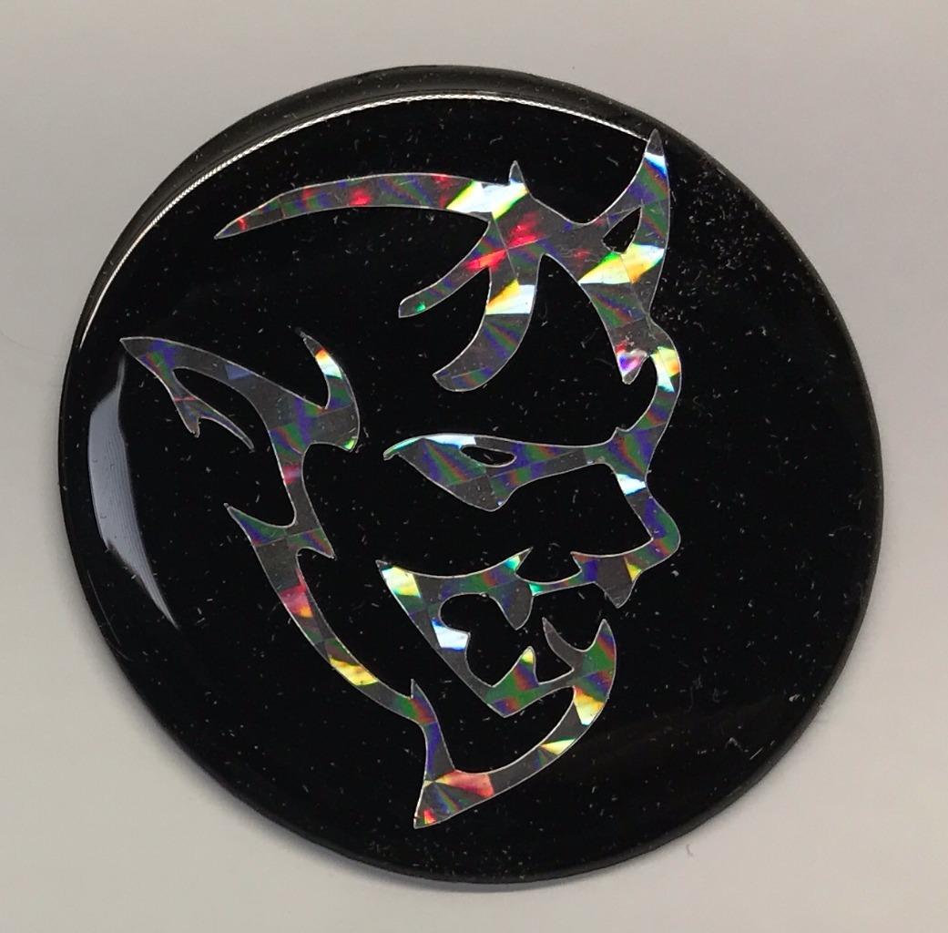 Details About Dodge Challenger Demon Holographic Fuel Door Domed Emblem Peel Stick