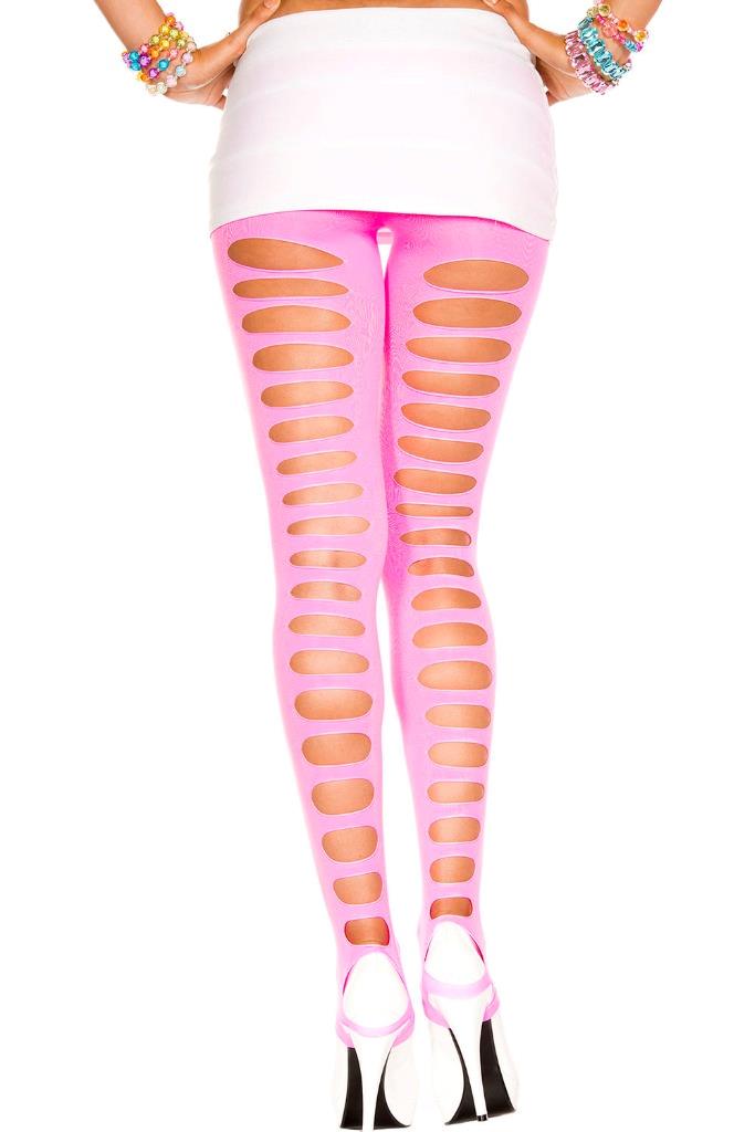 NEW sexy MUSIC LEGS hole CUTOUT opaque STIRRUP footless TIGHTS leggins PANTYHOSE - Picture 4 of 4