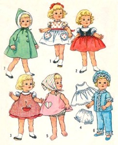 1960s Chatty Cathy doll Clothes Pattern - Old sewing patterns for