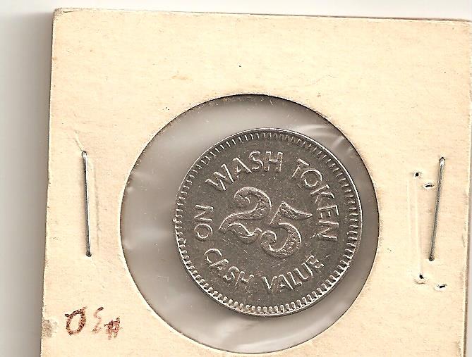 Vintage 25c Wash Token - Picture 1 of 1