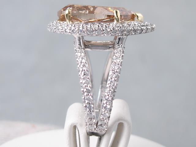 8.66 CARATS TW PEAR SHAPE DIAMOND ENGAGEMENT RING CHOCOLATE 8.66 CARATS TW PEAR SHAPE DIAMOND ENGAGEMENT RING CHOCOLATE