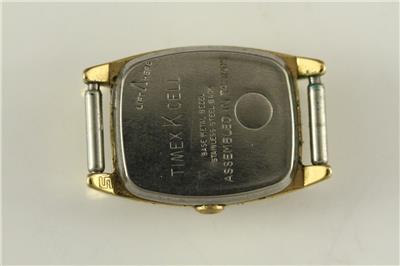 Vintage Timex K Cell Gold Tone Quartz Watch Rectangular Mesh Bracelet Taiwan Timex K Cell - Etsy main image 3