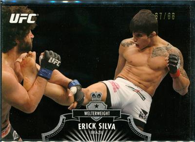 2012 UFC Trading Card LE 87/88 Erick Silva Brazil Black Bloodlines