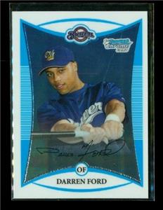2008 TOPPS 1ST BOWMAN CHROME Baseball Card BCP3 DARREN FORD