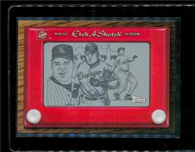 Vintage 1997 TOPPS MAGIC ETCH A SKETCH Baseball Card ES8 FRANK