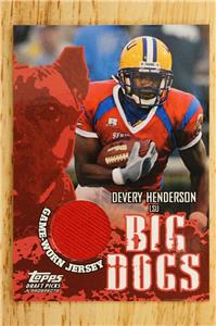 2004 Topps DPP Devery Henderson Big Dogs Jersey Relic BD-DH Rookie
