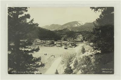 Vintage Rppc Postcard Ekc Real Photo Vista Of Red River New Mexico
