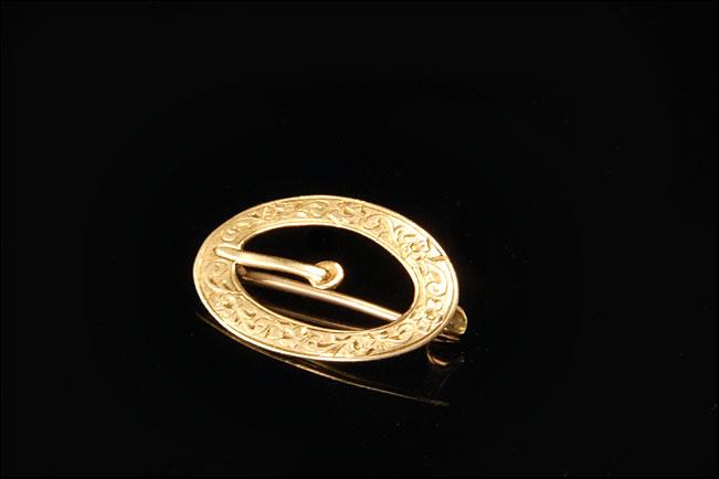 ANTIQUE EDWARDIAN 14K GOLD OJG MONOGRAM BELT BUCKLE PIN BROOCH D123-16 | eBay