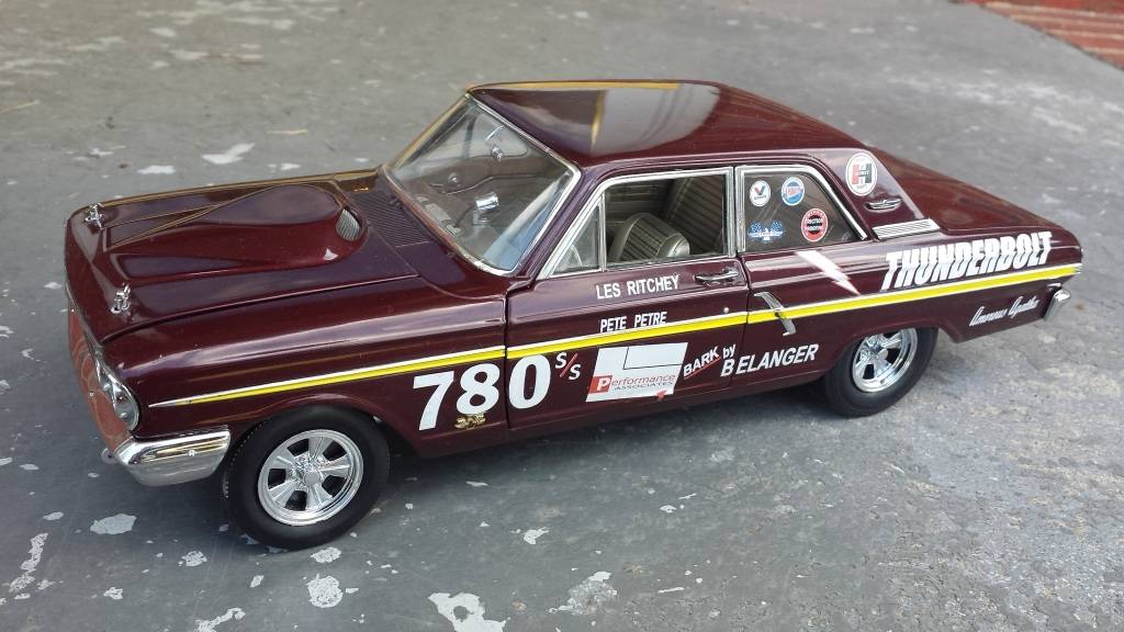 CUSTOM 1:18 1964 Ford Fairlane Thunderbolt 427 Les Ritchey Super Stock ...