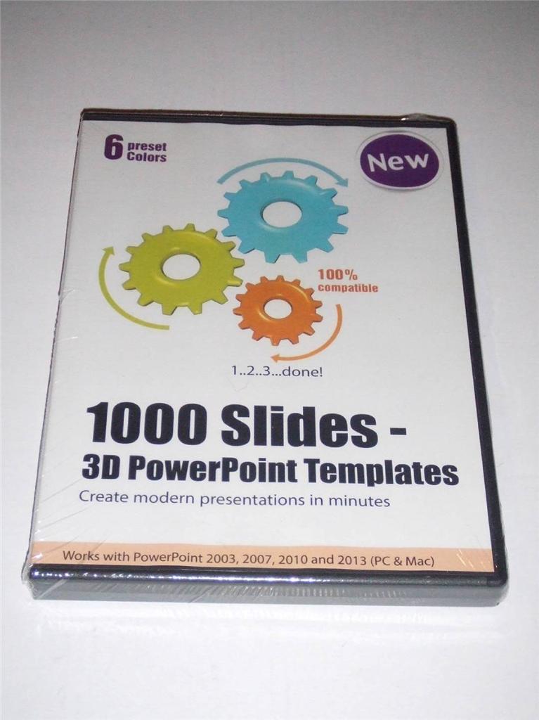 1000 Slides 3d Powerpoint Templates Create Modern Presentations Pc Mac New Ebay
