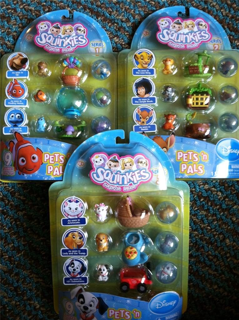 NEW Squinkies Disney Pets 'N Pals 27 figures Series 1 2 & 3 Sets