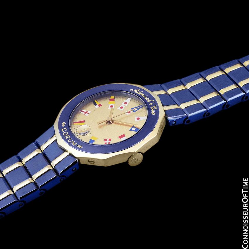 CORUM Admiral's Cup 時計 CORUM ADMIRAL'S CUP Ladies Nautical Watch - Solid 18K Gold
