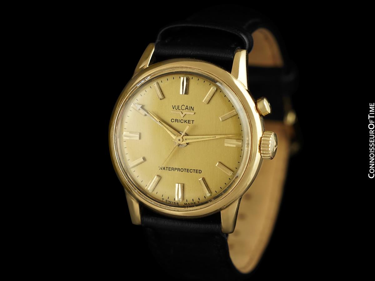 1950's VULCAIN CRICKET Vintage Mens 